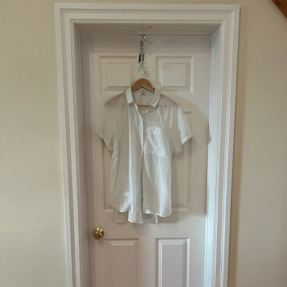 Aritizia Gauzy Pale Blue Cotton Blouse - Picture 3 of 12